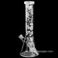 Nuevo diseño de 14 pulgadas Patrón de corazón Vaso arenabolla Hookah Glass Glass Tipe de agua de fumar